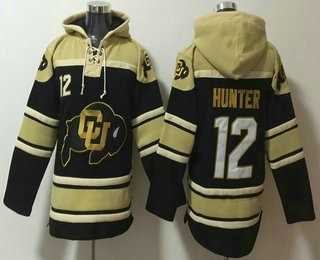 Men's Colorado Buffaloes #12 Travis Hunter Black Ageless Must Have Lace Up Pullover Hoodie,We sell and wholesale Men's Colorado Buffaloes #12 Travis Hunter Black Ageless Must Have Lace Up Pullover Hoodie on line form chian!